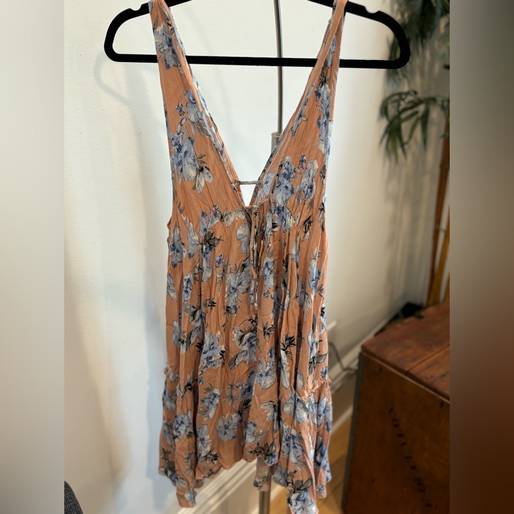 Low Cut Floral Dress